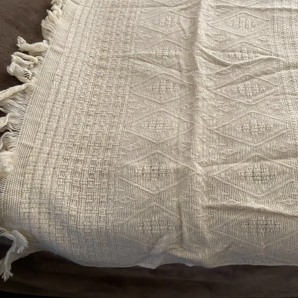 Vtg NWOT Biederlack Knit Throw Blanket Wrap 48